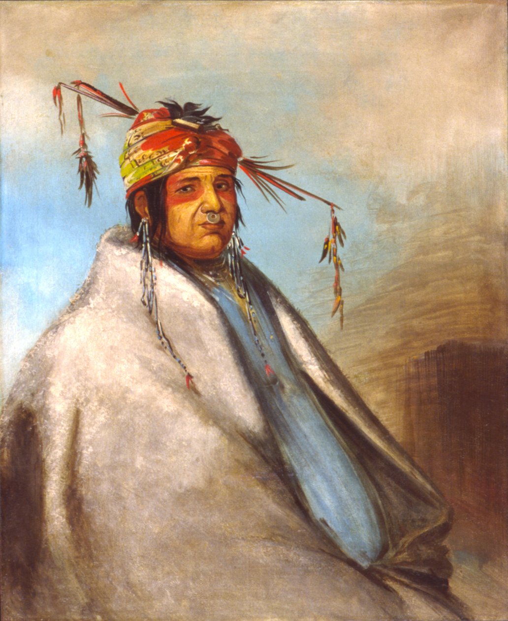 Non-on-dá-gon, um chefe de George Catlin