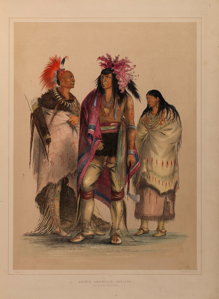 Carteira de Índios da América do Norte de George Catlin