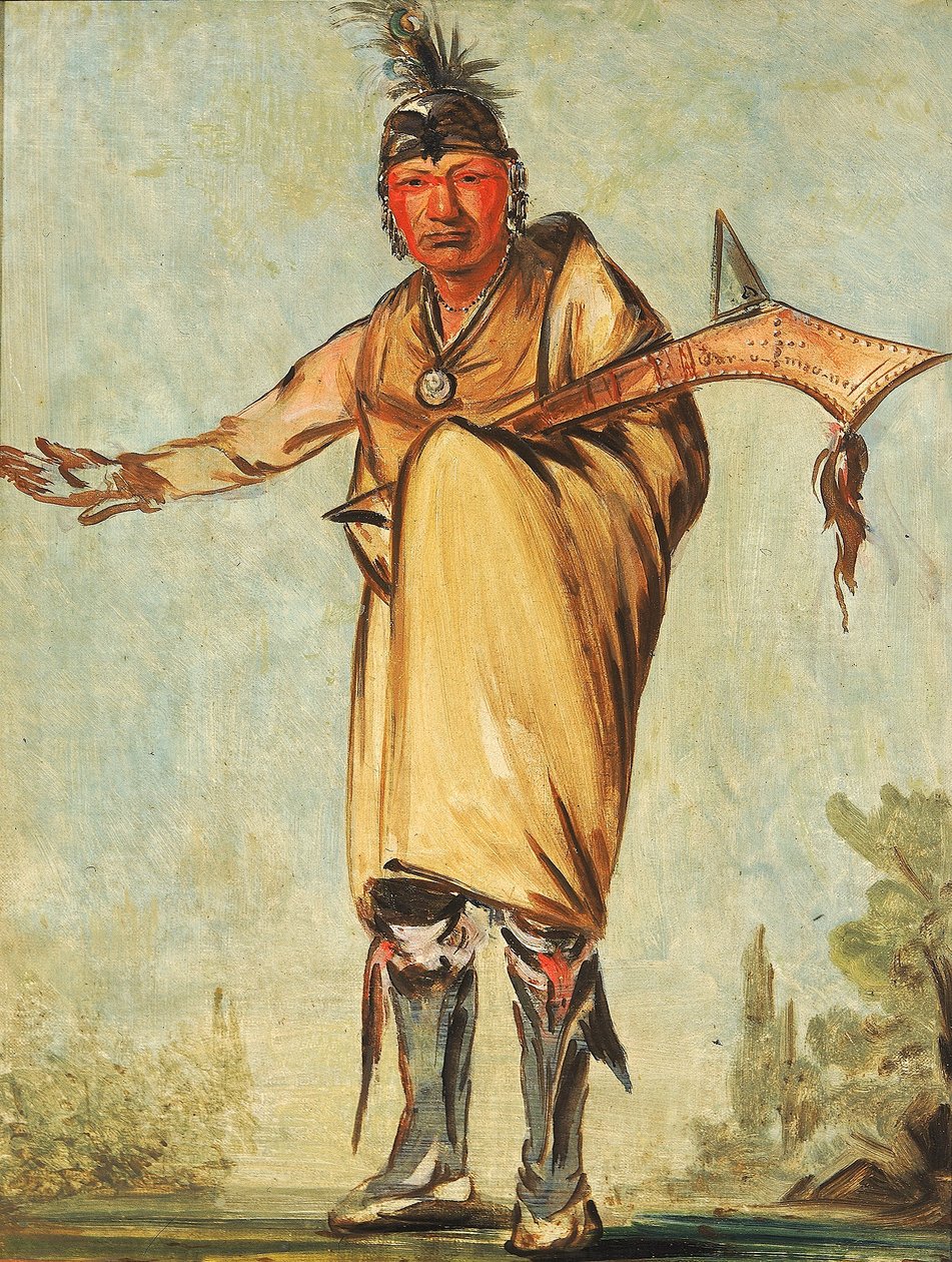 Náw-káw, Wood, antigo chefe da tribo de George Catlin
