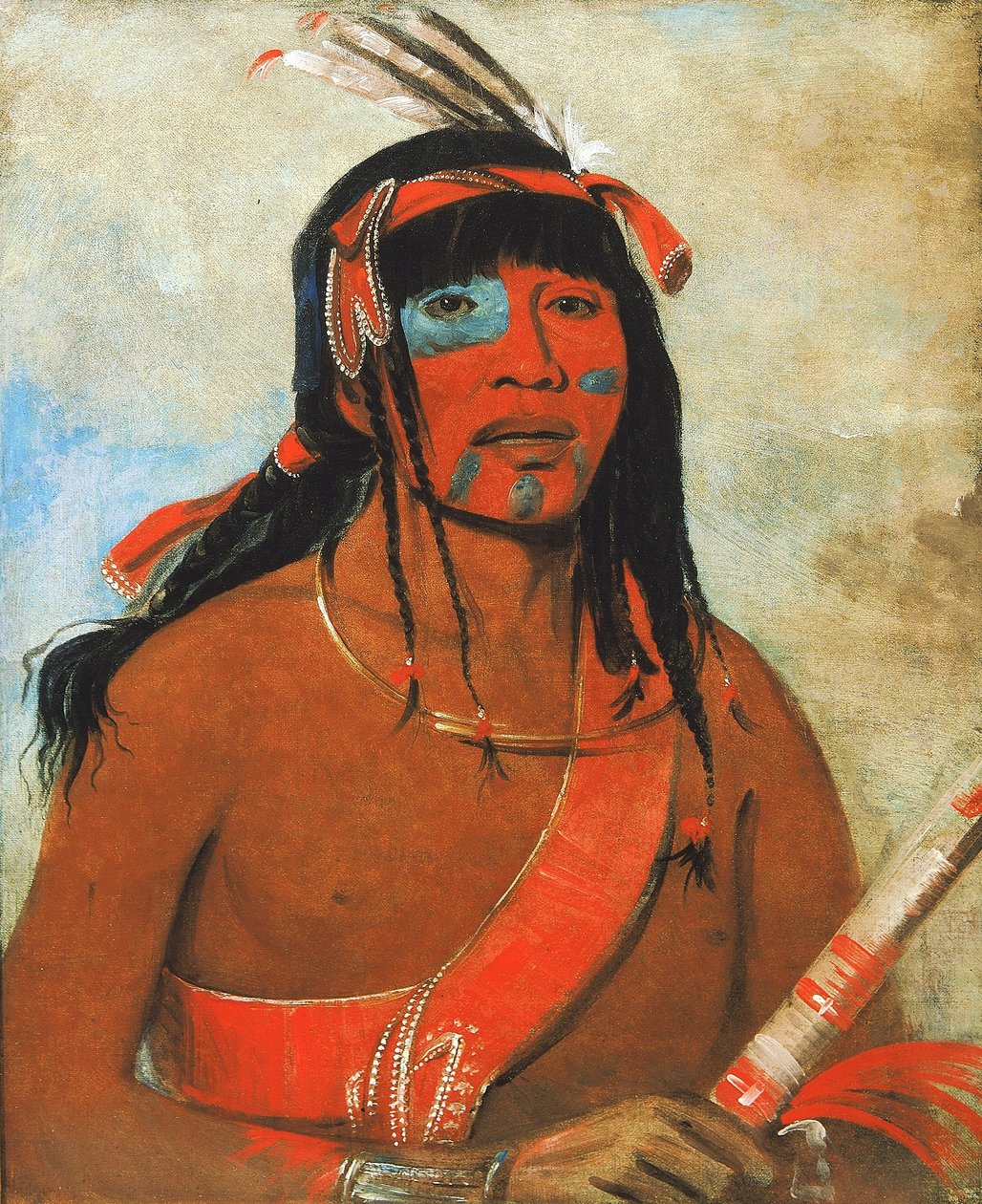 O-tá-wah, O Otaviano, um guerreiro de George Catlin