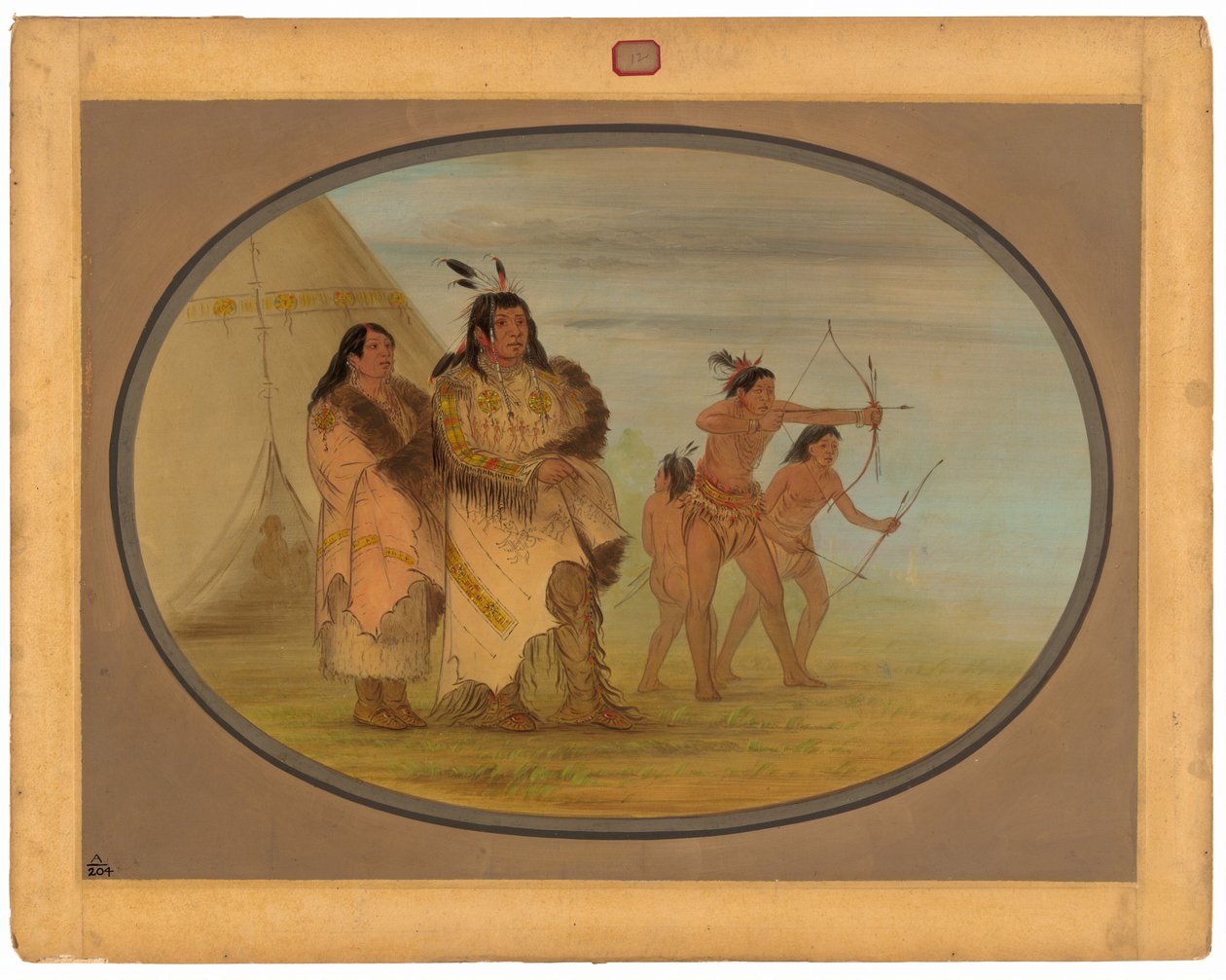 índios Ojibbeway de George Catlin