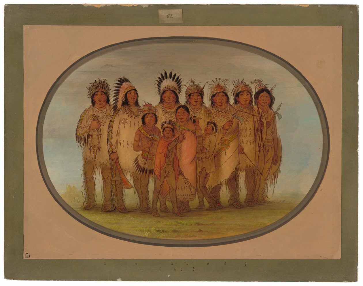 Índios Ojibbeway em Paris de George Catlin