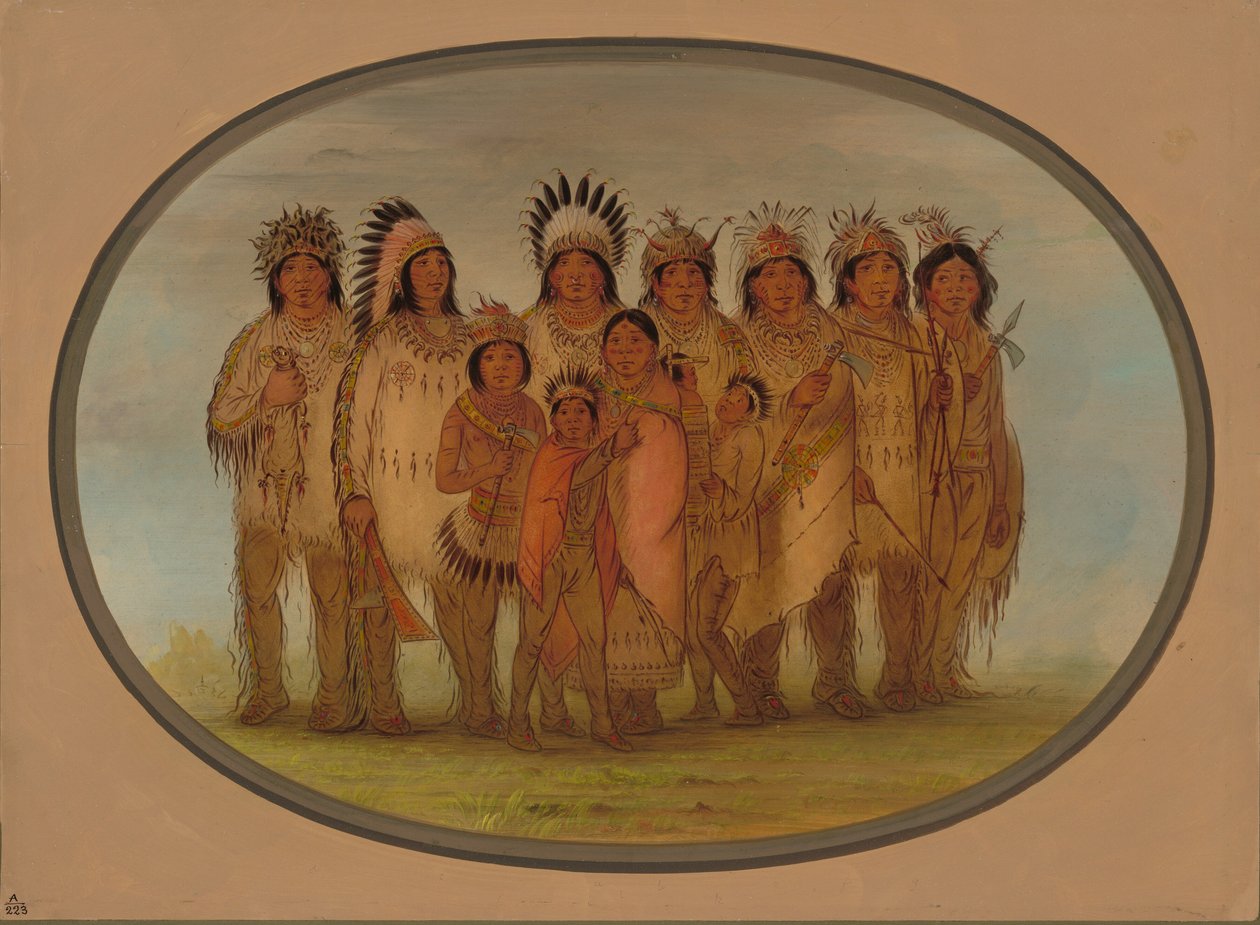 Índios Ojibbeway em Paris, 18611869. de George Catlin