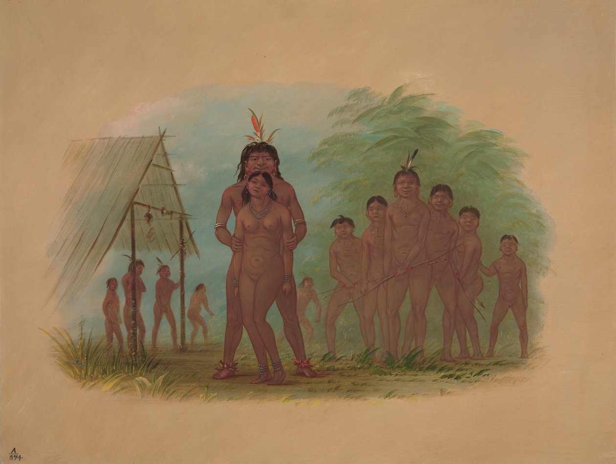 Índios Orejona, 18541869. de George Catlin