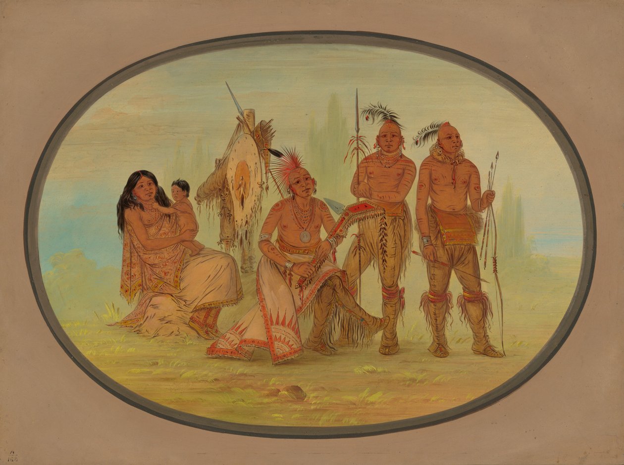 Índios Osage, 18611869. de George Catlin