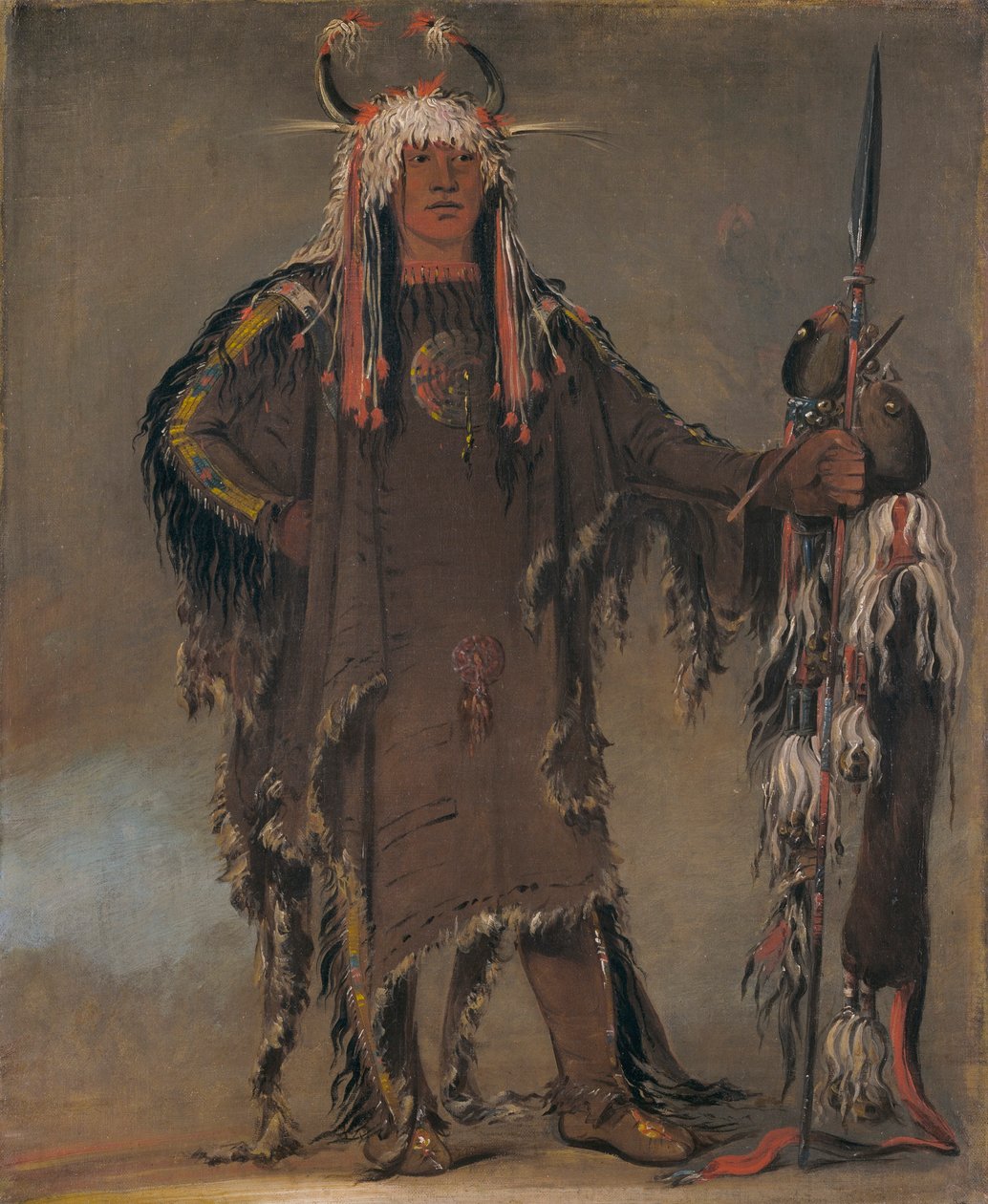 Peh-tó-pe-kiss, Costelas de Águia, um chefe Piegan de George Catlin