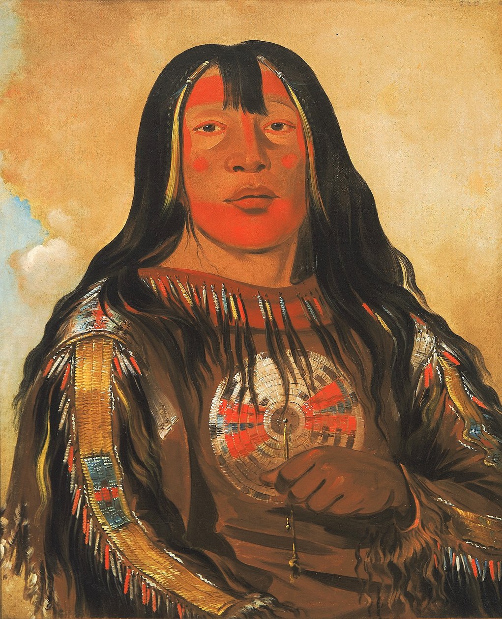 Peh-tó-pe-kiss, Costelas de Águia, um chefe Piegan de George Catlin