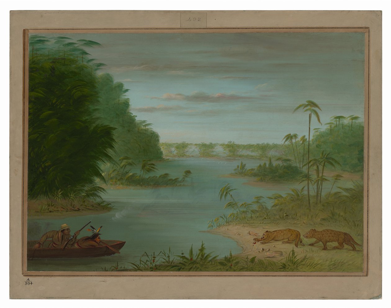 Pont de Palmiers e tiro ao tigre de George Catlin