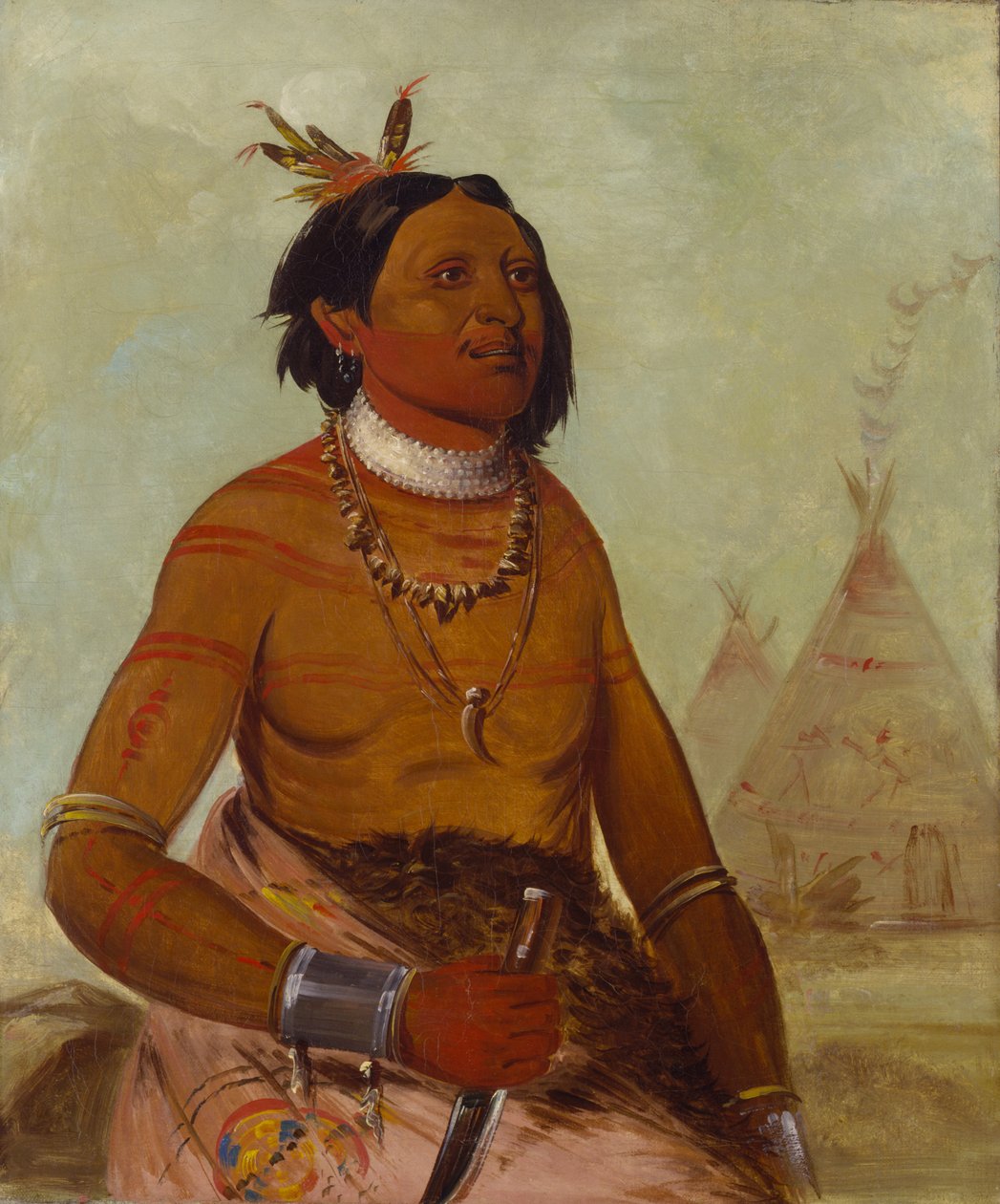 Quáy-hám-kay, Concha de Pedra, um Bravo de George Catlin