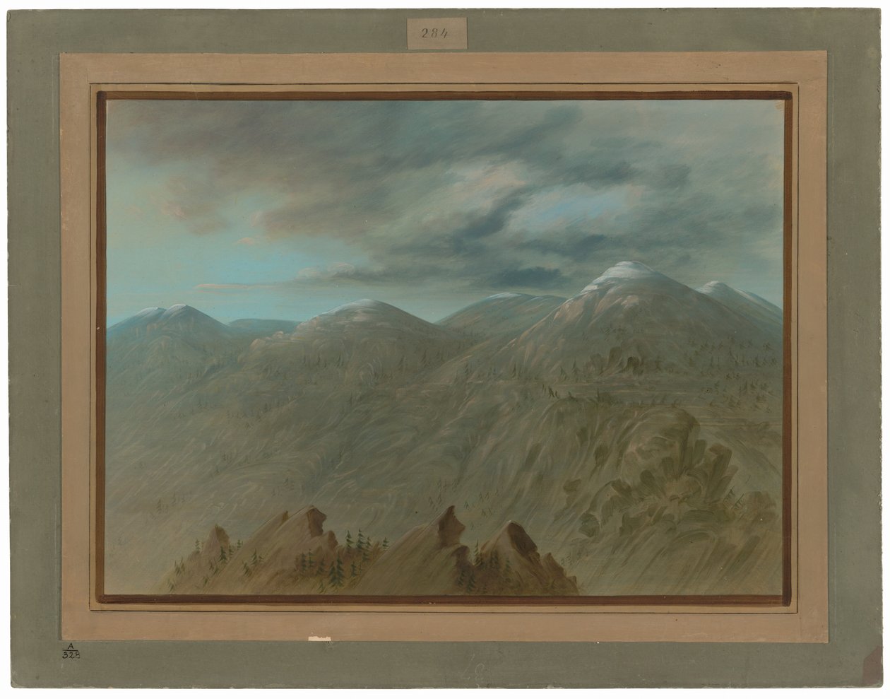 Montanhas do Rio Salmão de George Catlin