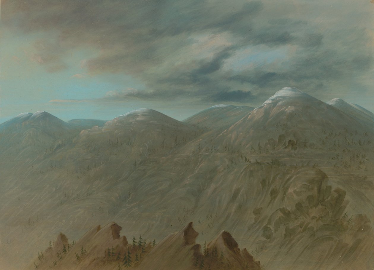 Montanhas do Rio Salmão, 18551869. de George Catlin