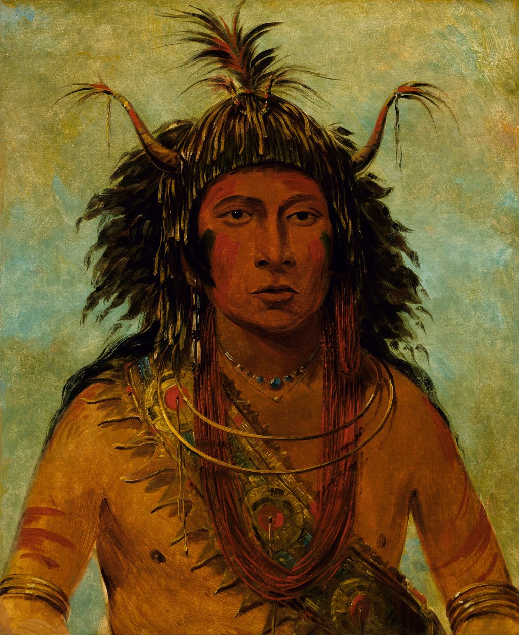 Say-say-gon, Tempestade de granizo, Chefe de guerra de George Catlin