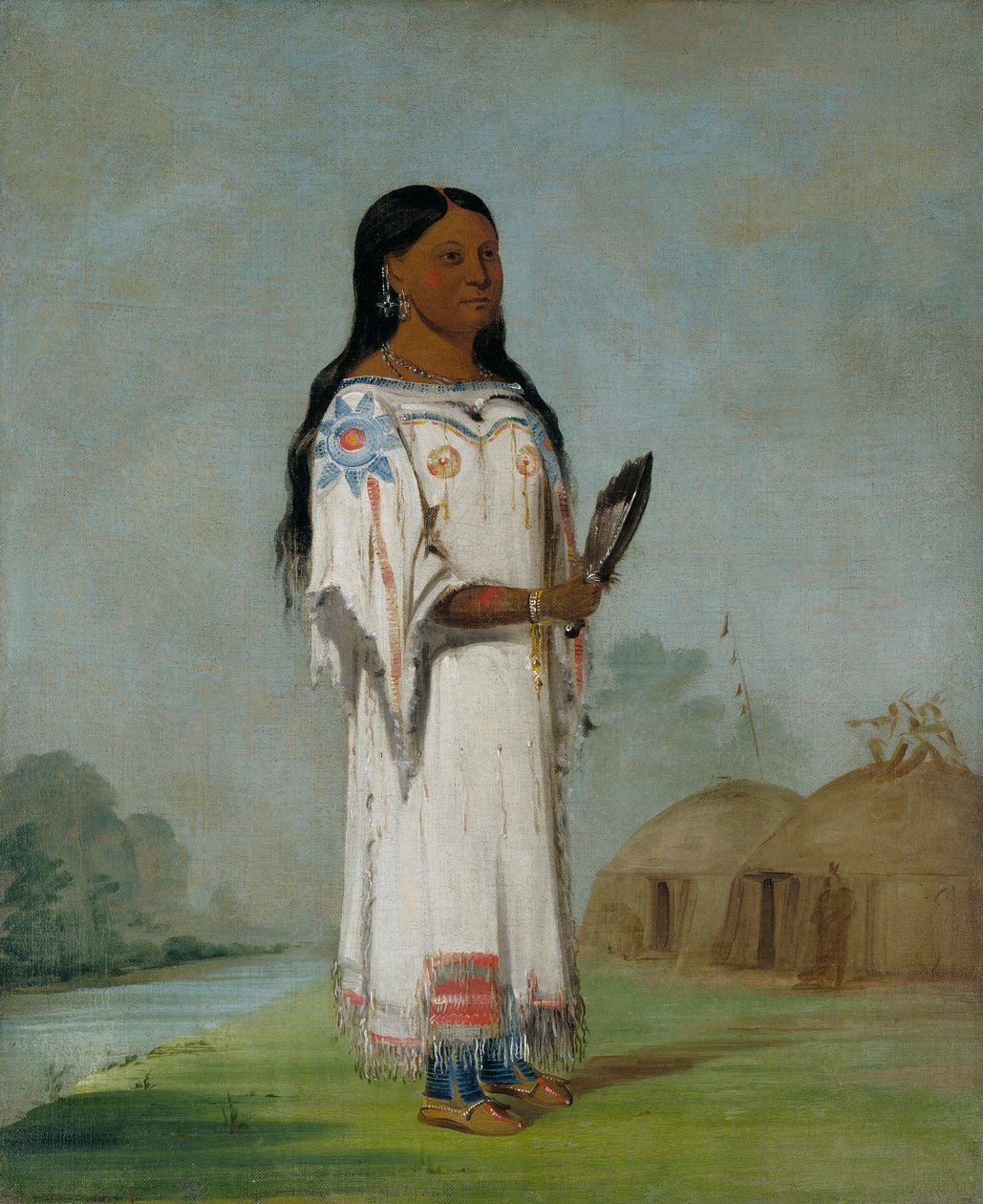 Seet-sé-be-a, Sol do meio-dia, uma rapariga bonita de George Catlin