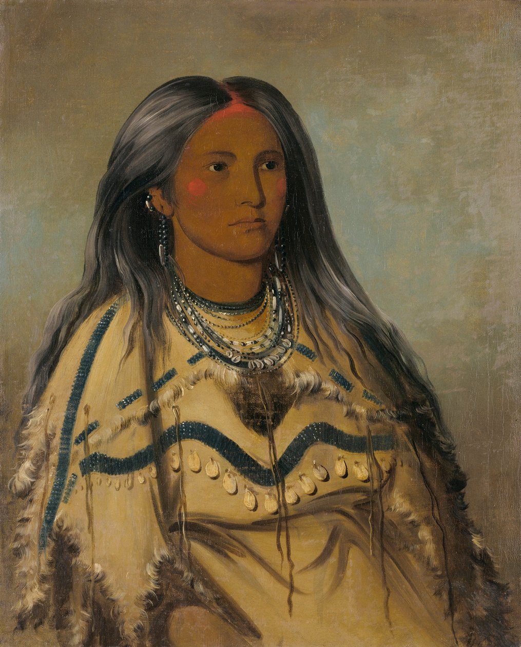 Sha-ko-ka-ka, Menta, a rapariga bonita de George Catlin