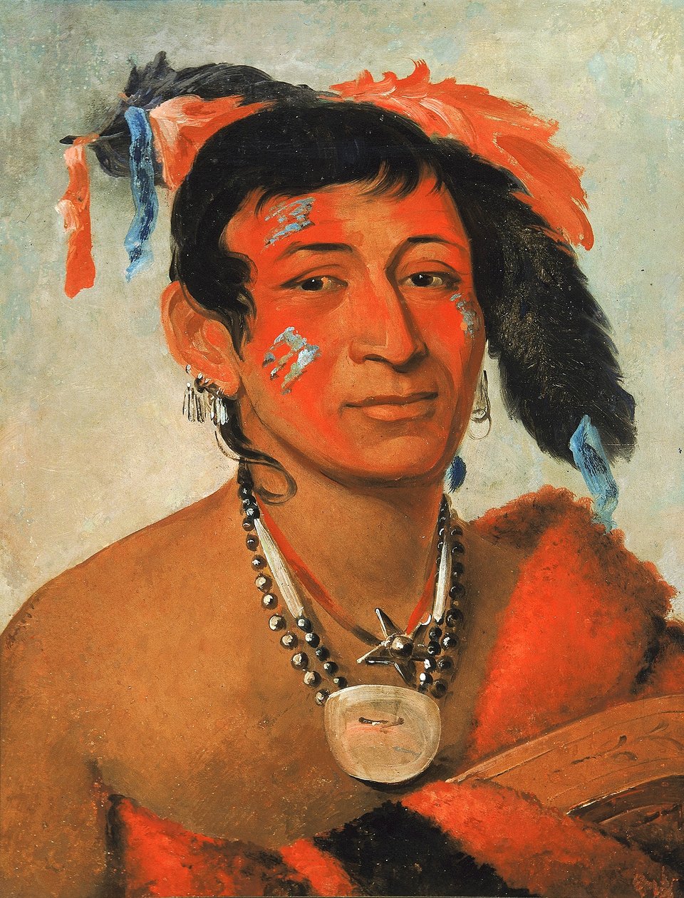 Sha-wá-no, o Sul, um guerreiro notável de George Catlin