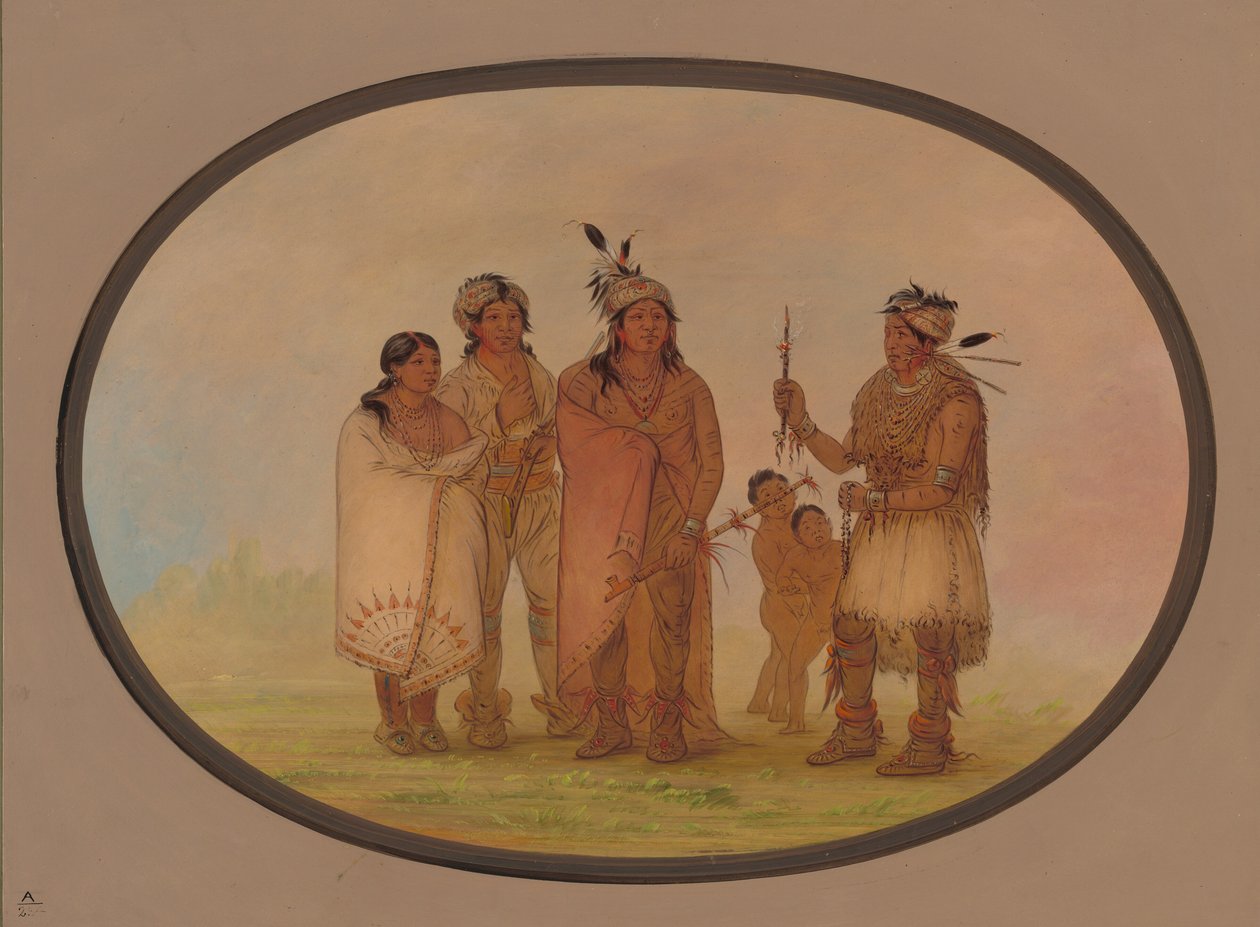 Índios Shawanos, 18611869. de George Catlin