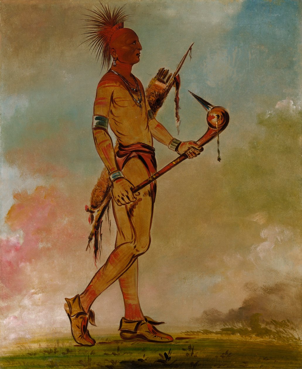 Shin-ga-wás-sa, Pássaro Bonito de George Catlin