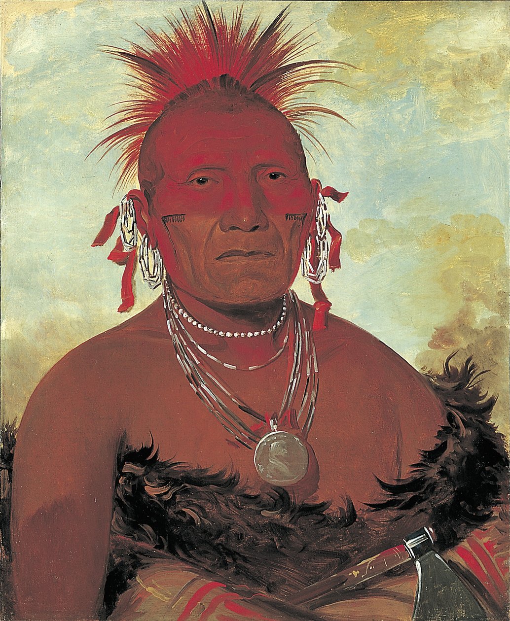 Shón-ka-ki-he-ga, Chefe dos Cavalos, Grande Chefe Pawnee de George Catlin
