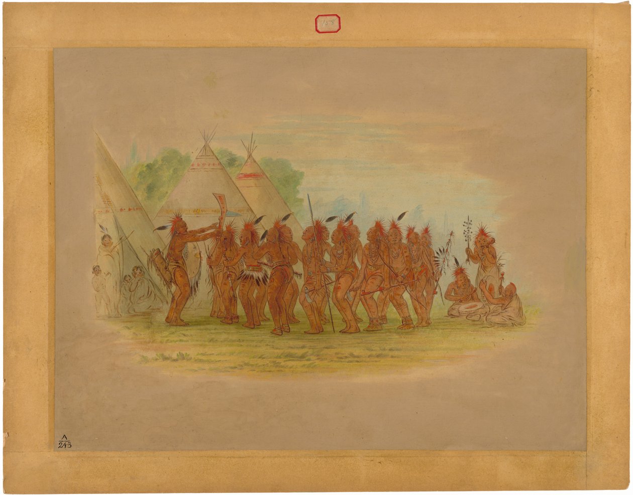 Dança dos Escravos - Saukie de George Catlin