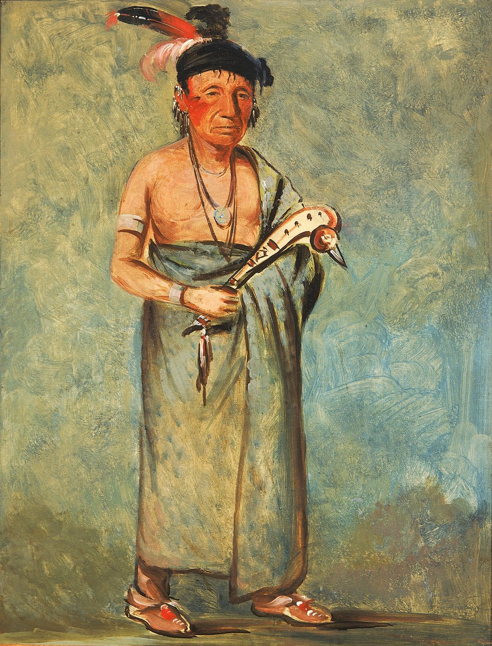 Span-e-o-née-kaw, O Espanhol, 1828. de George Catlin