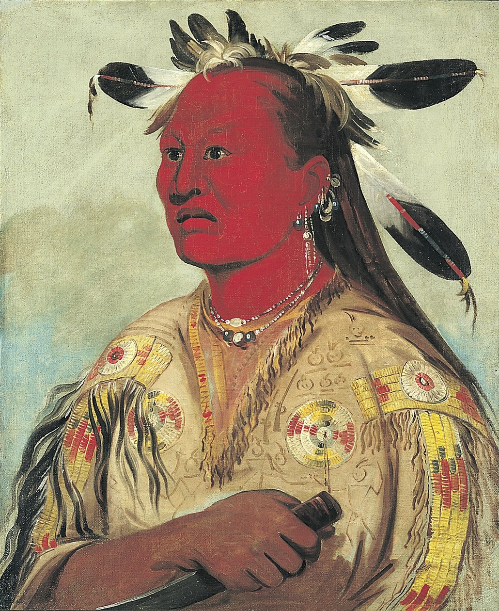 Stán-au-pat, Mão Sangrenta, Chefe da Tribo de George Catlin