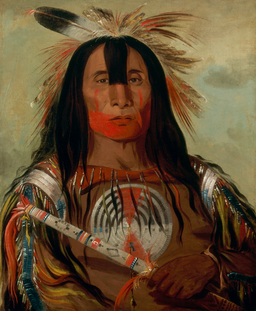 Stu-mick-o-súcks, Búfalo Bull&39;s Back Fat, Chefe Chefe, Tribo do Sangue, 1832 de George Catlin