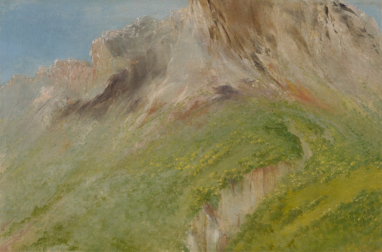 Ta-wa-que-nah, ou a Montanha Rochosa, perto da aldeia Comanche de George Catlin