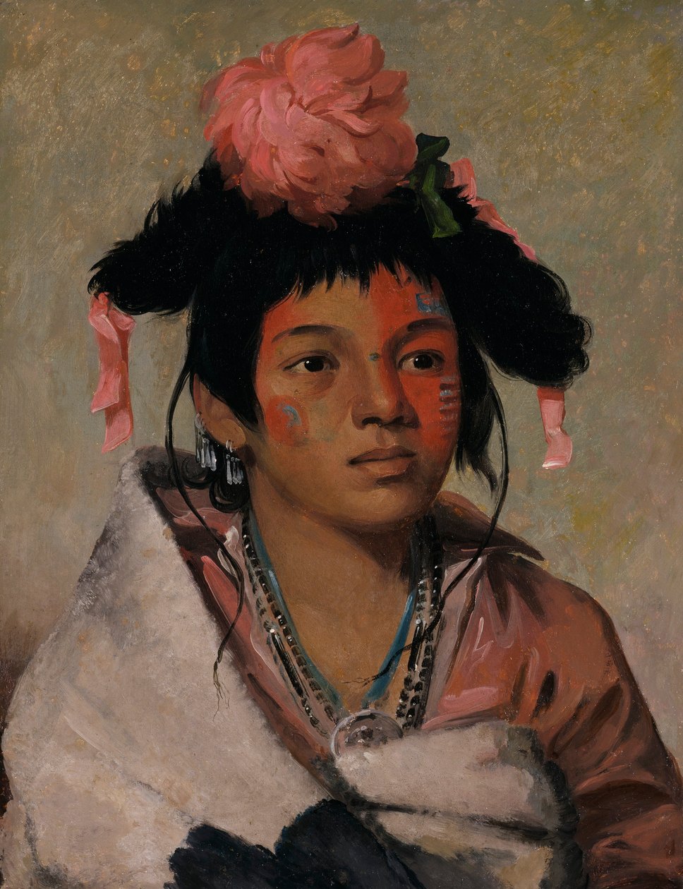 Tcha-káuk-o-ko-máugh, Grande Chefe, um Rapaz de George Catlin