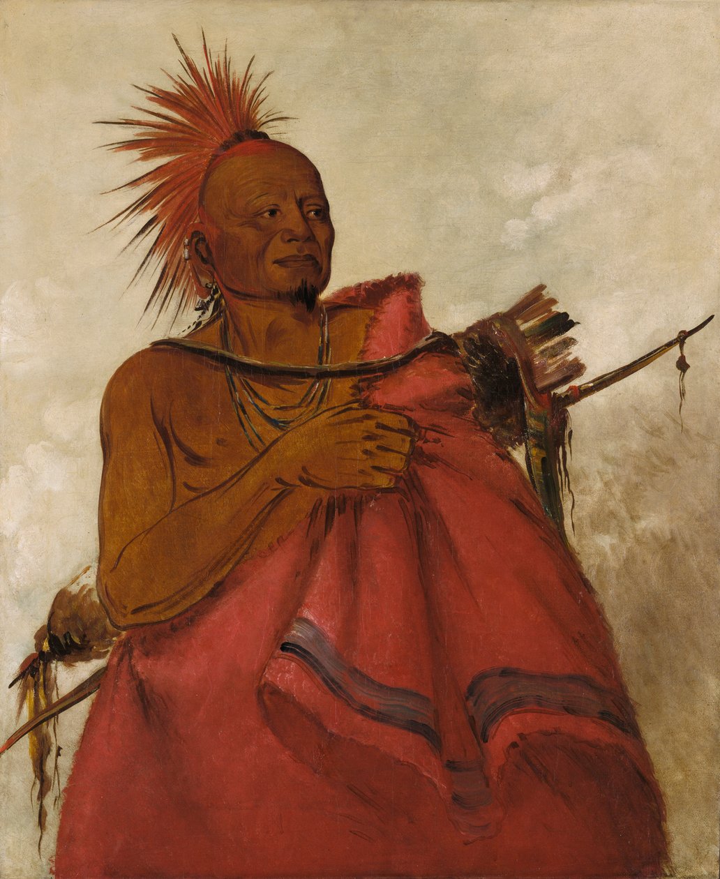 Change, Md Buffalo, Assassinato de dois homens brancos, 1834. de George Catlin