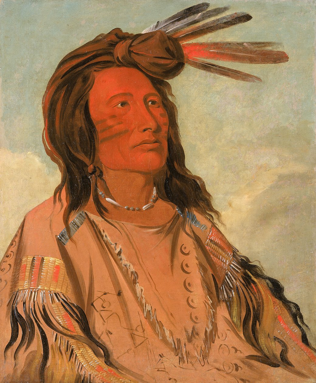 Tchán-dee, Tabaco, um chefe Oglala, 1832. de George Catlin