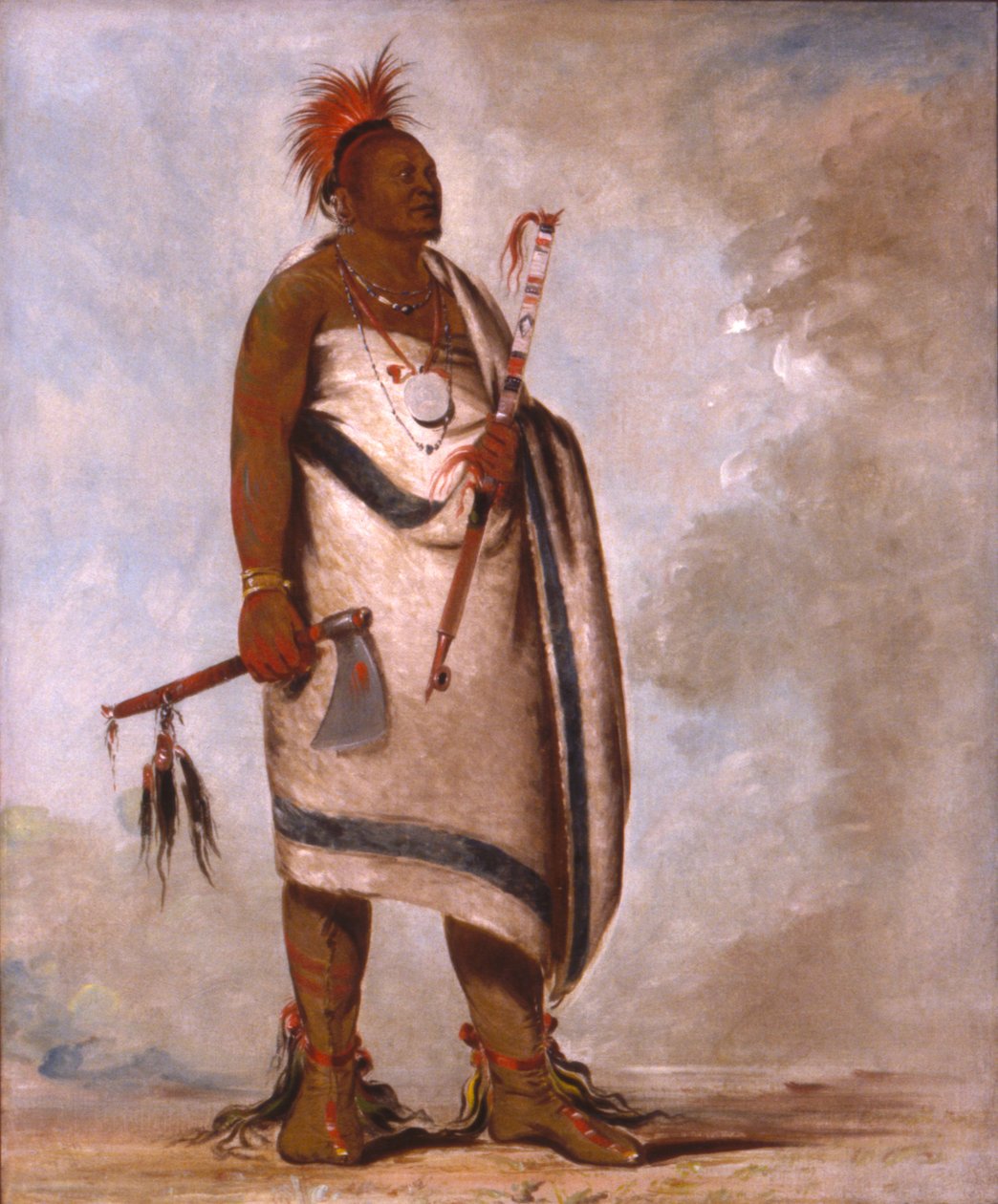 Tchong-tas-sáb-bee, Cão Negro, Segundo Chefe de George Catlin