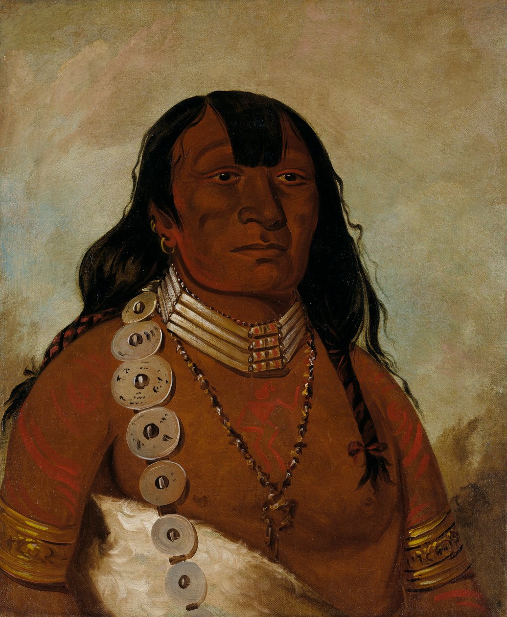 Téh-tóot-sah (mais conhecido por Tohausen, Little Bluff), Primeiro Chefe de George Catlin