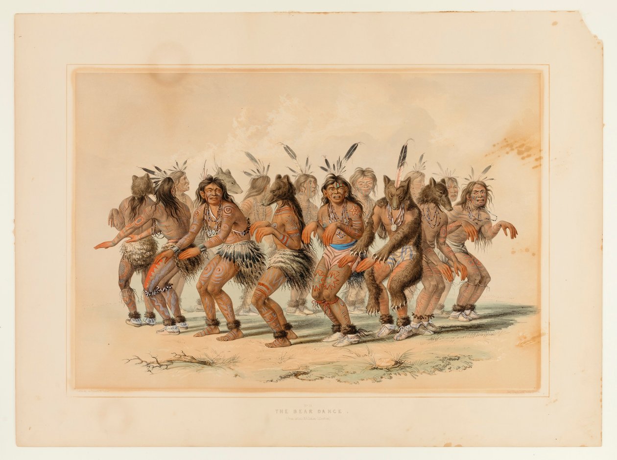 A Dança do Urso--no. 18 de George Catlin