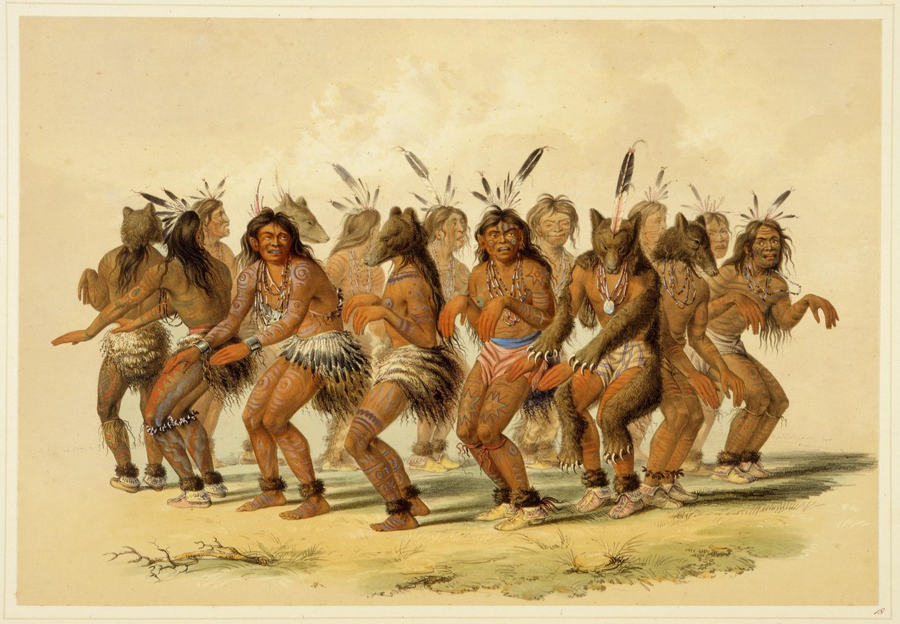 A dança do urso de George Catlin