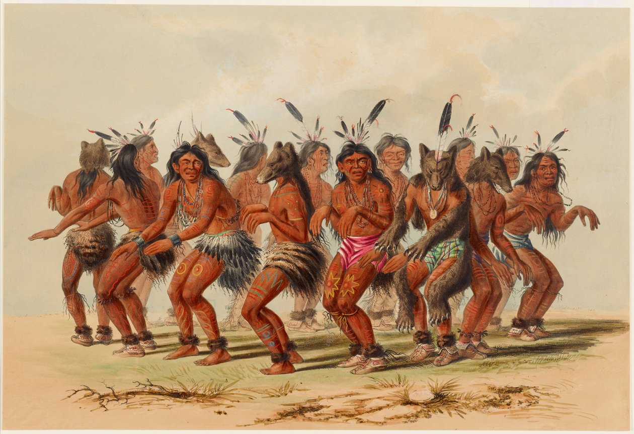 A Dança do Urso de George Catlin