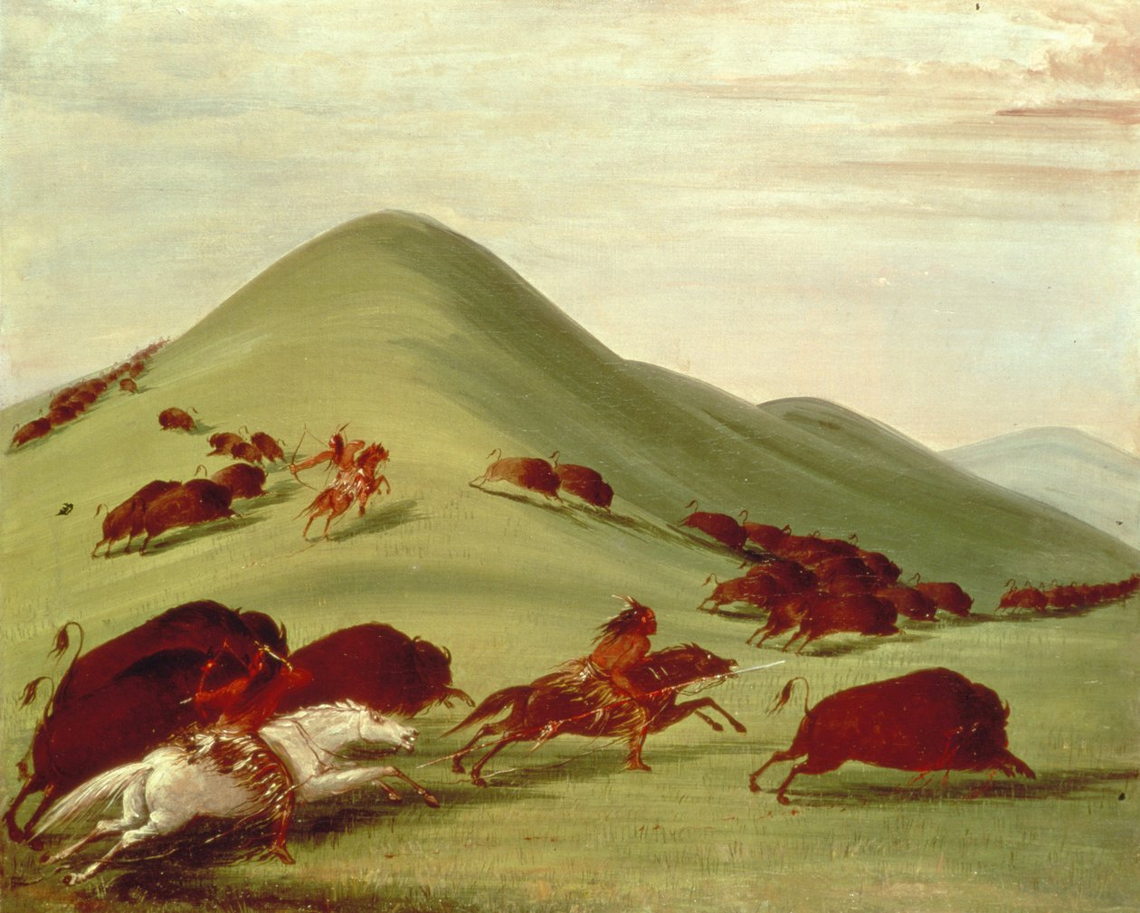 A caça ao búfalo de George Catlin