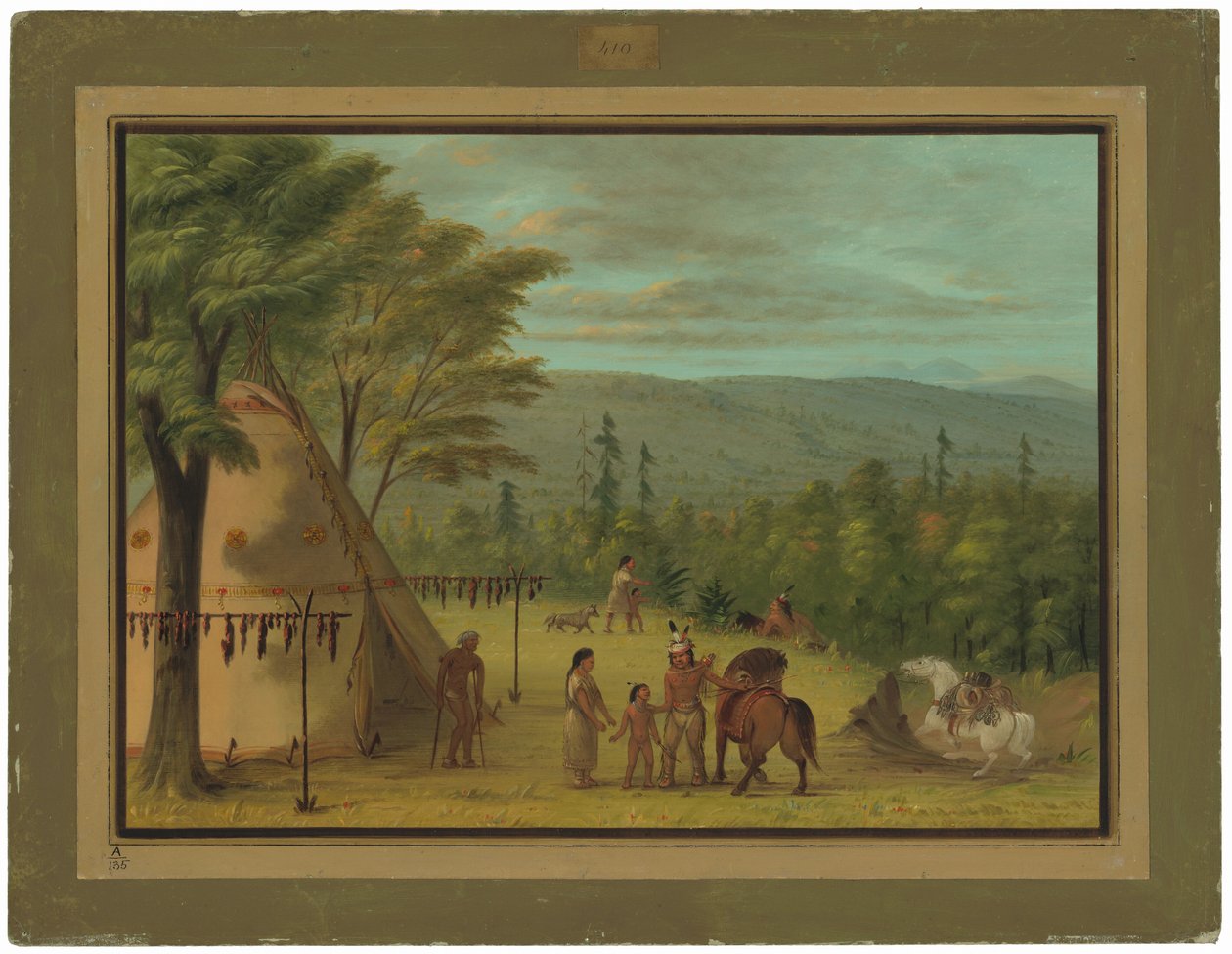 Os irmãos Cheyenne começando sua caçada de outono de George Catlin