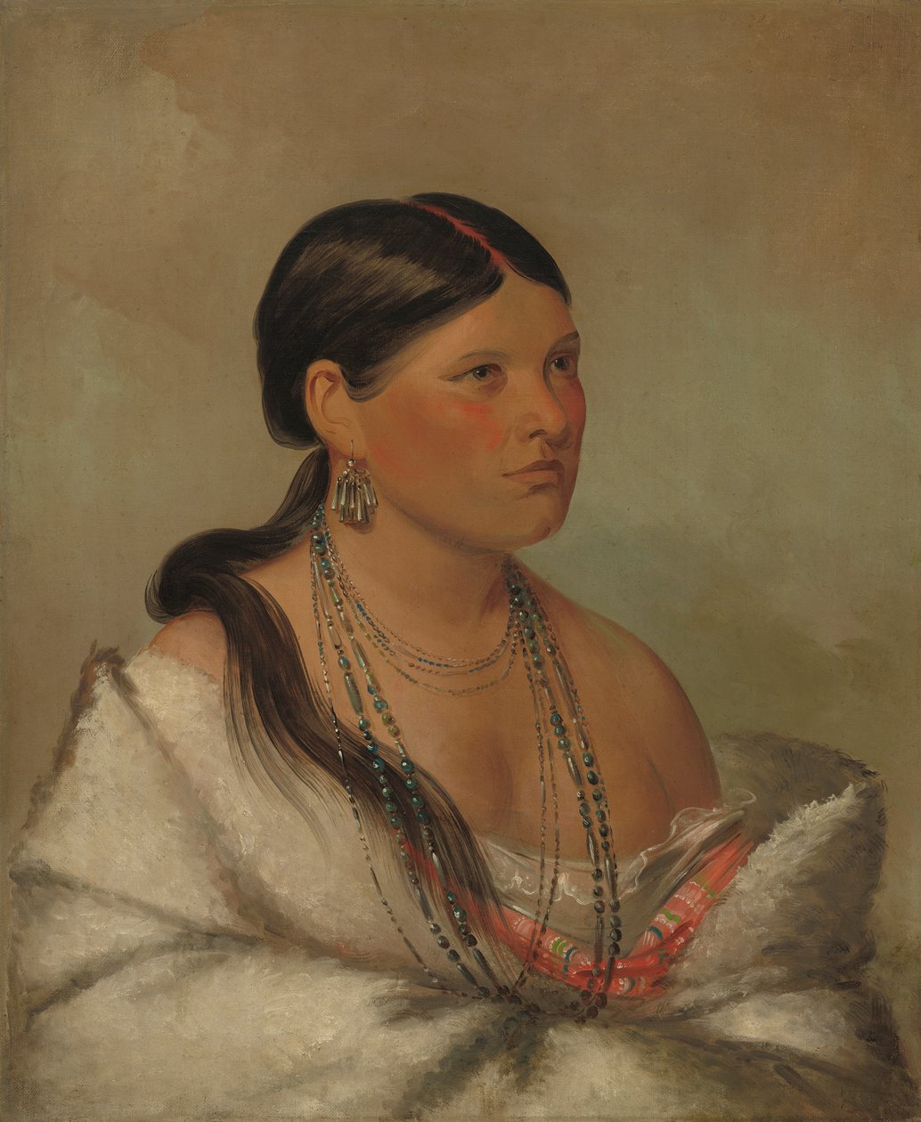 A águia fêmea, Shawano, 1830 de George Catlin