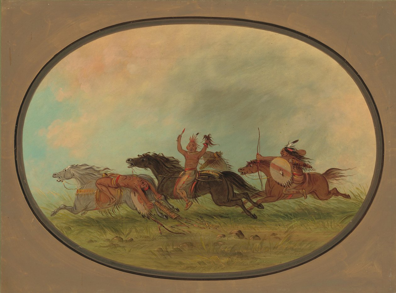 The Scalper Scalped - Pawnees e Cheyennes, 18611869. de George Catlin