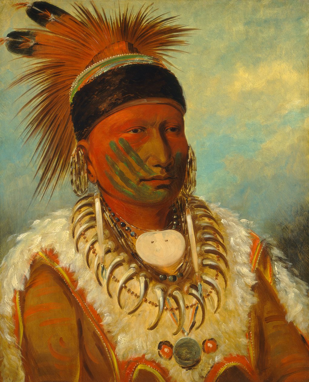 The White Cloud, chefe dos Iowas de George Catlin