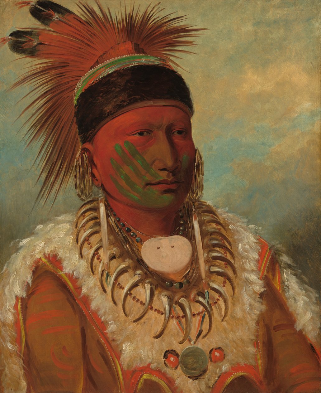 A Nuvem Branca, Chefe Chefe dos Iowas, 18441845. de George Catlin