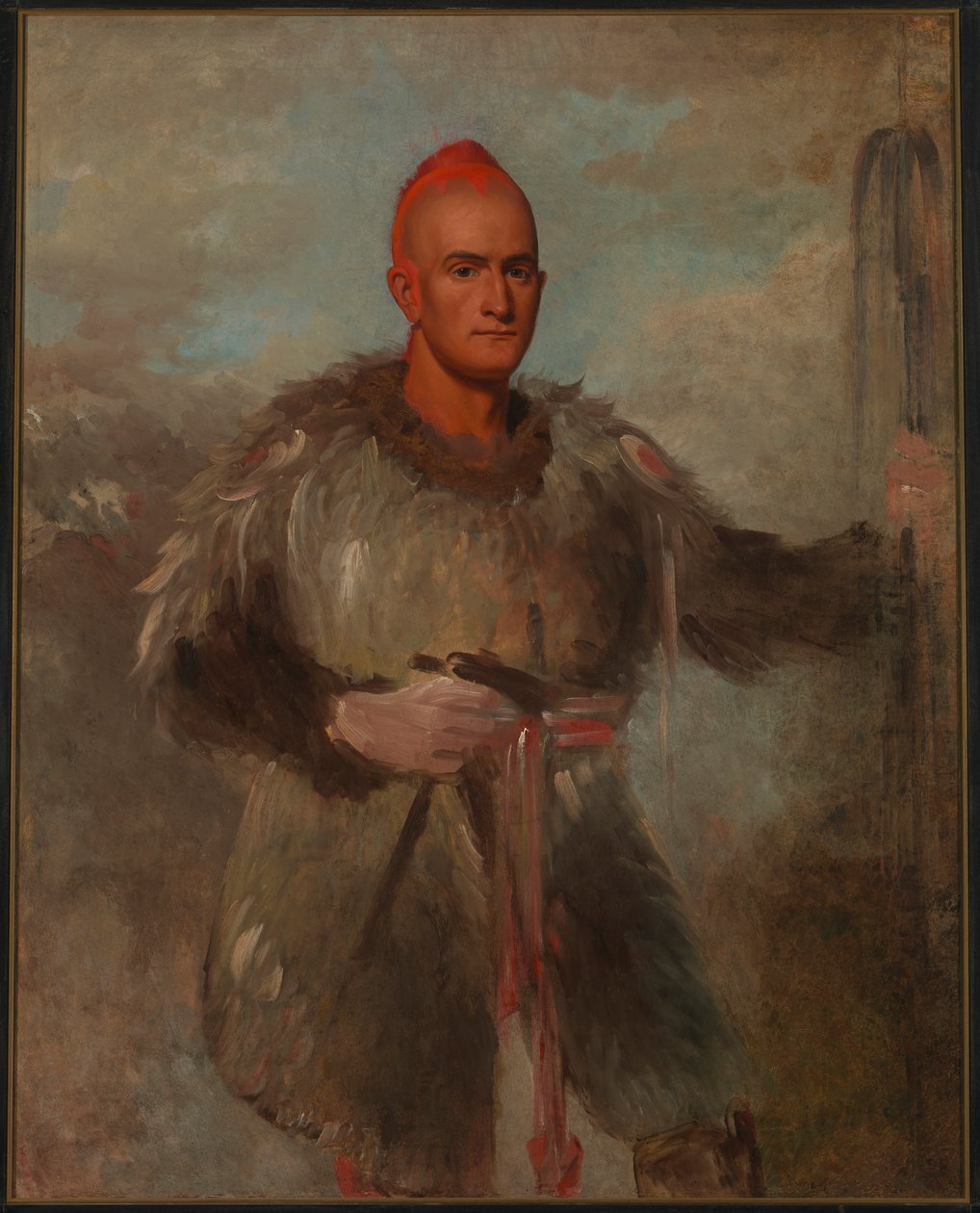 Theodore Burr Catlin, em traje de índio de George Catlin