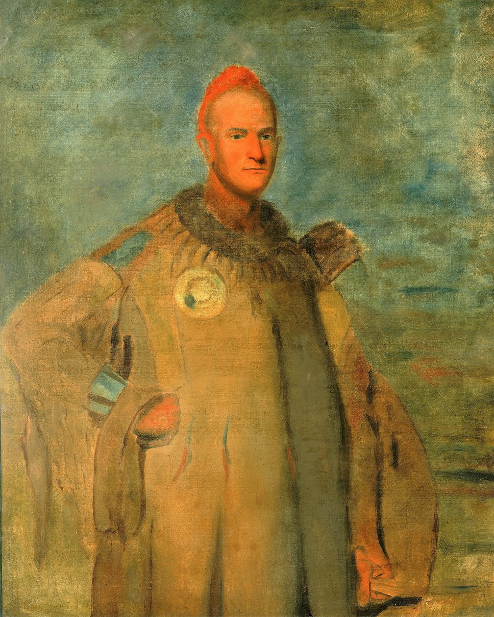 Theodore Burr Catlin, em traje de índio de George Catlin