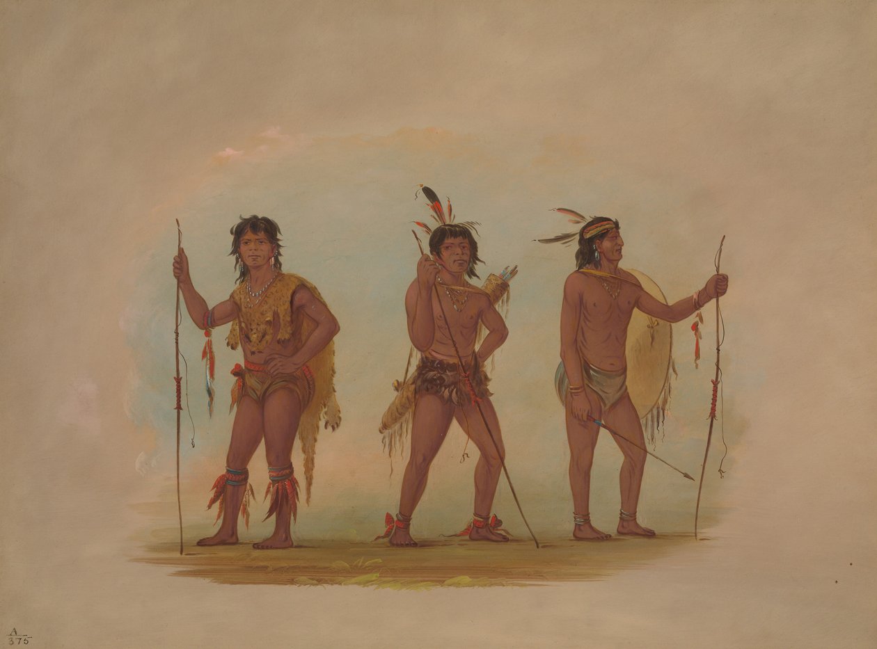 Três Temas Homens, de George Catlin