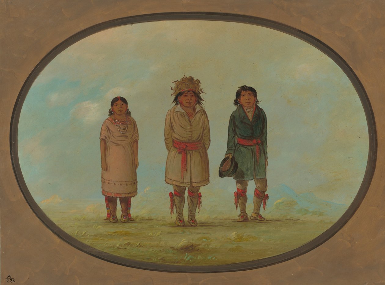 Três índios Creek, 18611869. de George Catlin