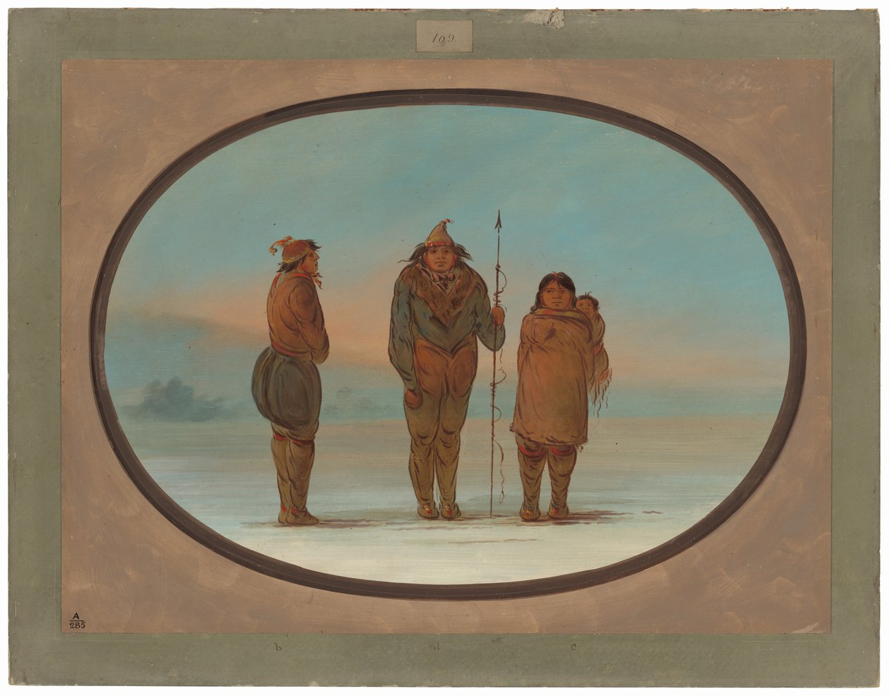 Três esquimós de George Catlin