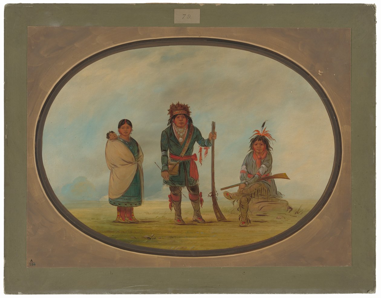 Três índios Micmac de George Catlin