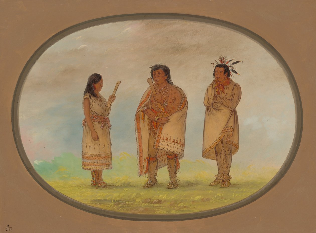 Três índios Potawatomi, 18611869. de George Catlin