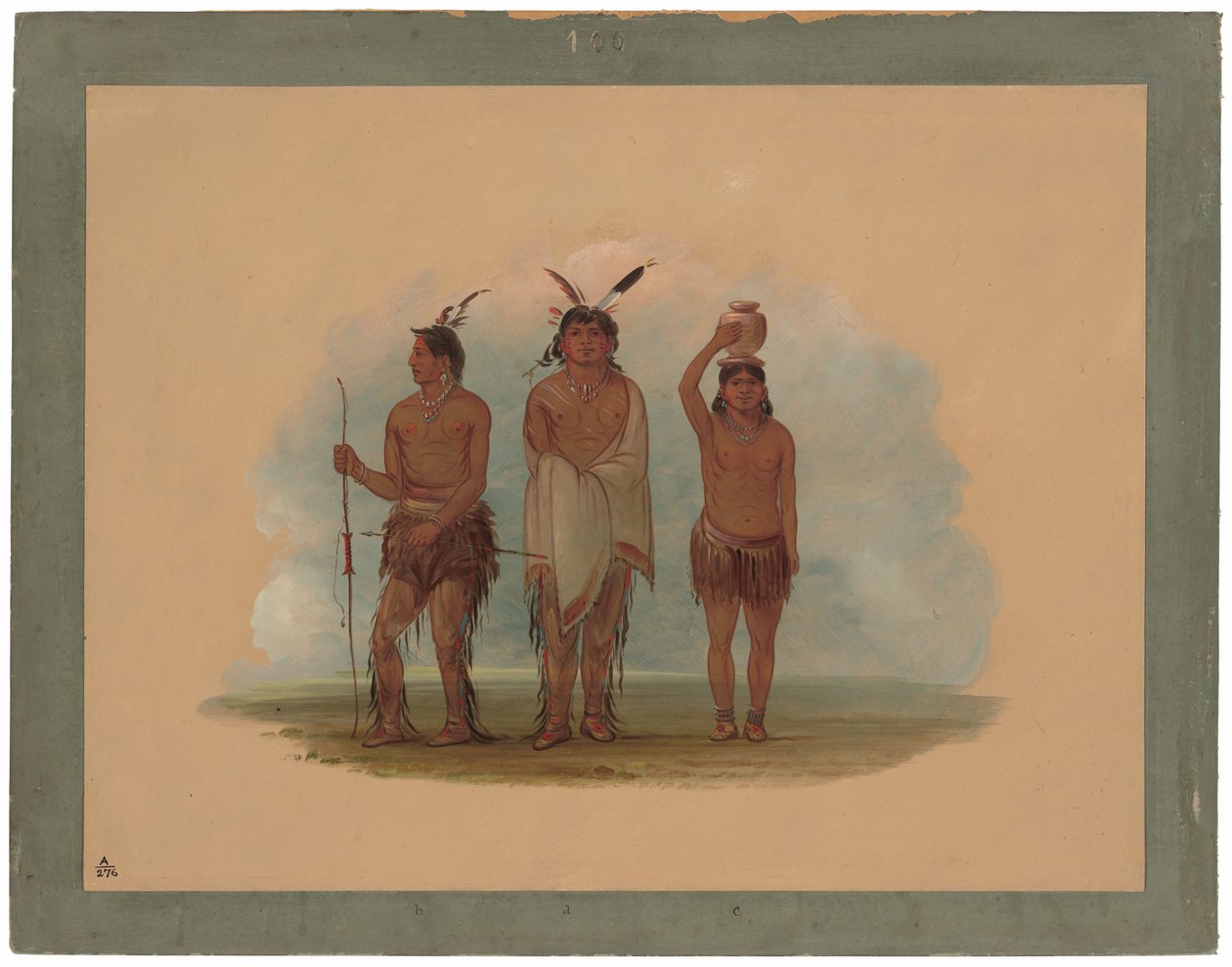 Três índios Walla Walla de George Catlin
