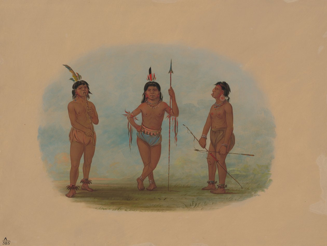 Três Jovens Tobos, 18541869. de George Catlin